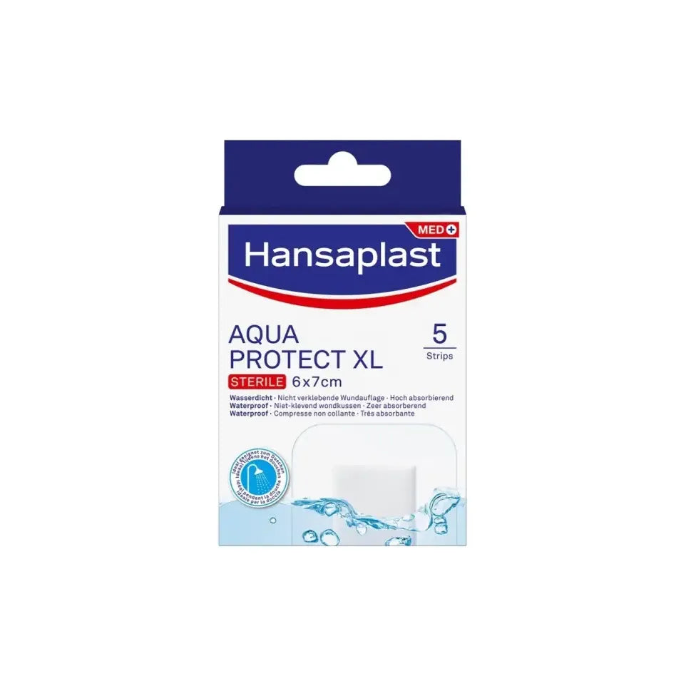Hansaplast Aqua protect antibacterieel XL 5 stuks