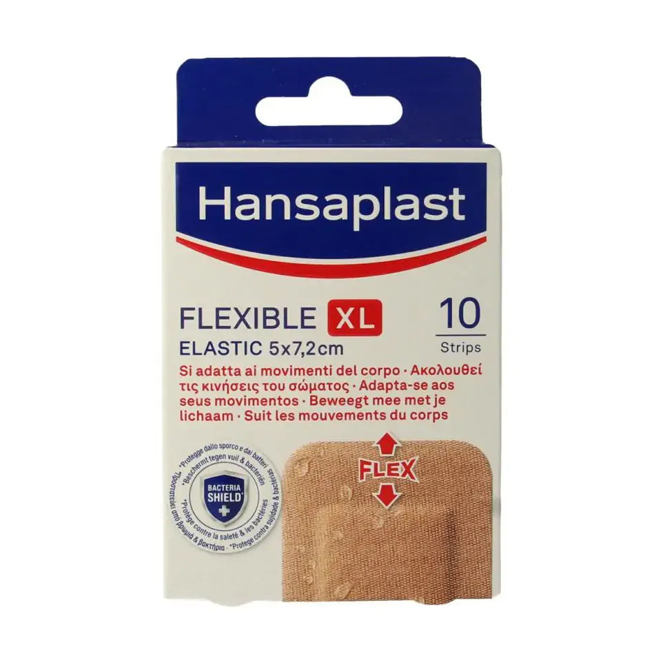 Hansaplast Flexible XL 5 x 7.2cm 10 stuks