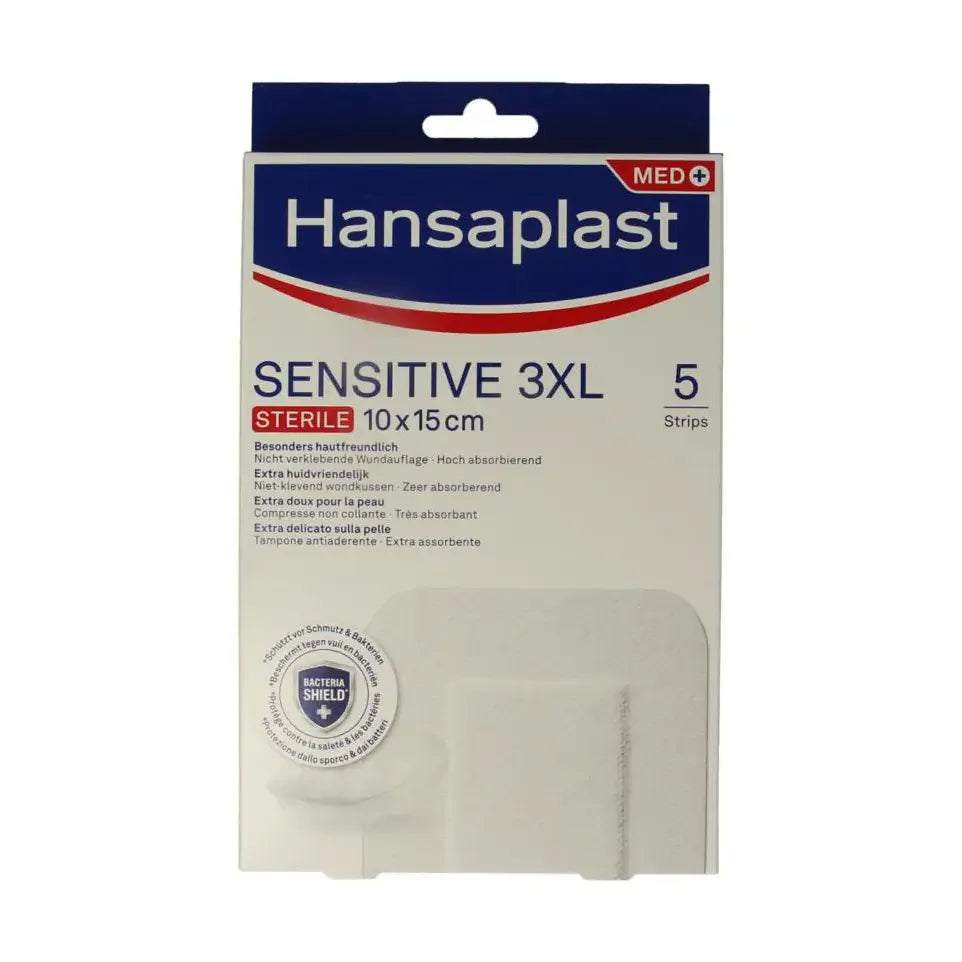 Hansaplast Pleisters sensitive 3XL 5 stuks