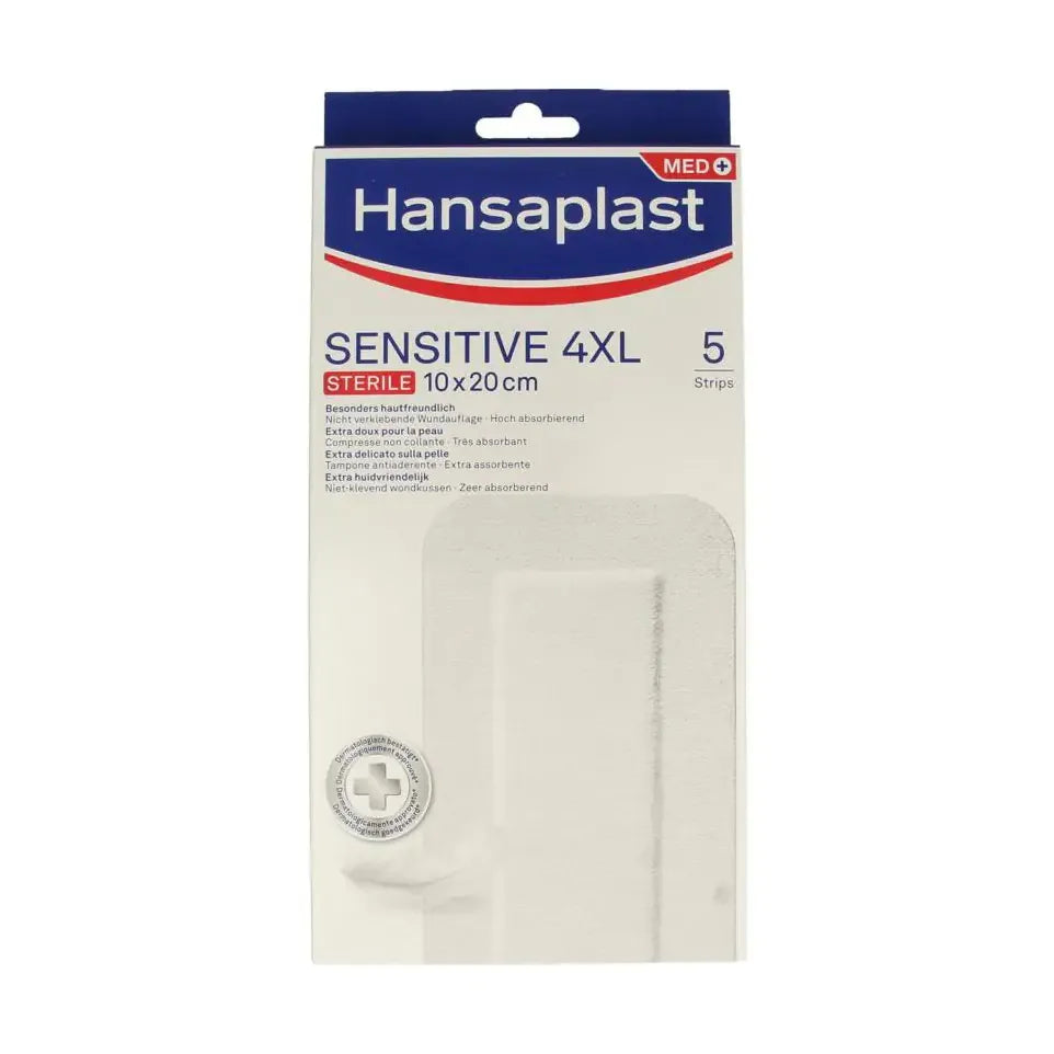Hansaplast Pleisters sensitive 4XL 5 stuks