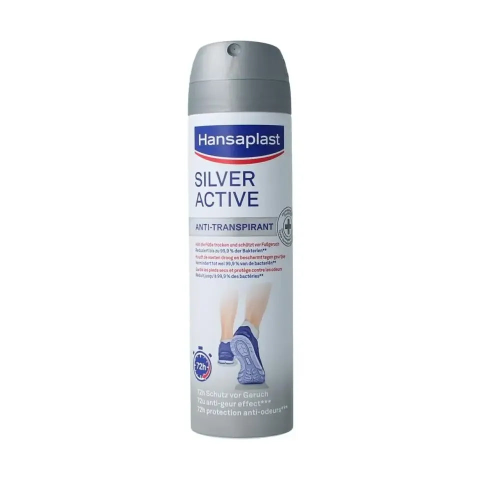 Hansaplast Silver active voet deodorant 150 ml