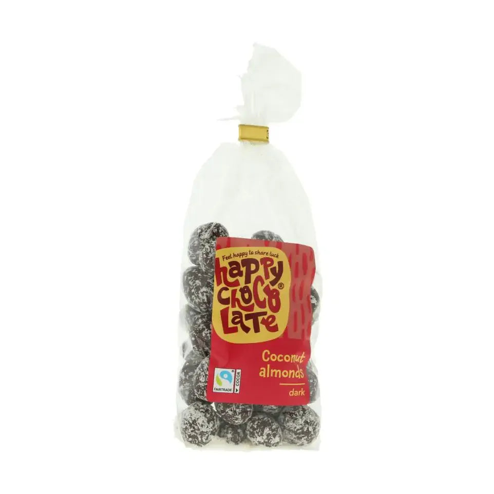 Happy Chocolate Chocolade amandel puur kokos 175 gram