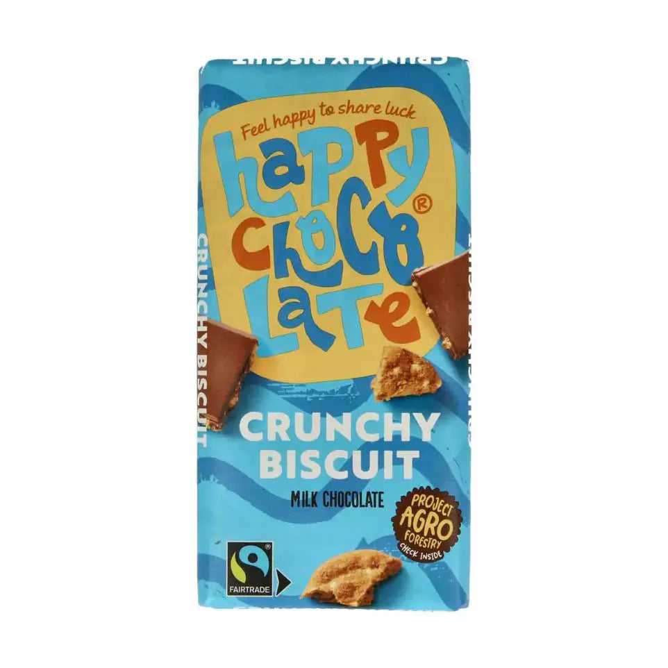 Happy Chocolate Melk biscuit biologisch 100 gram