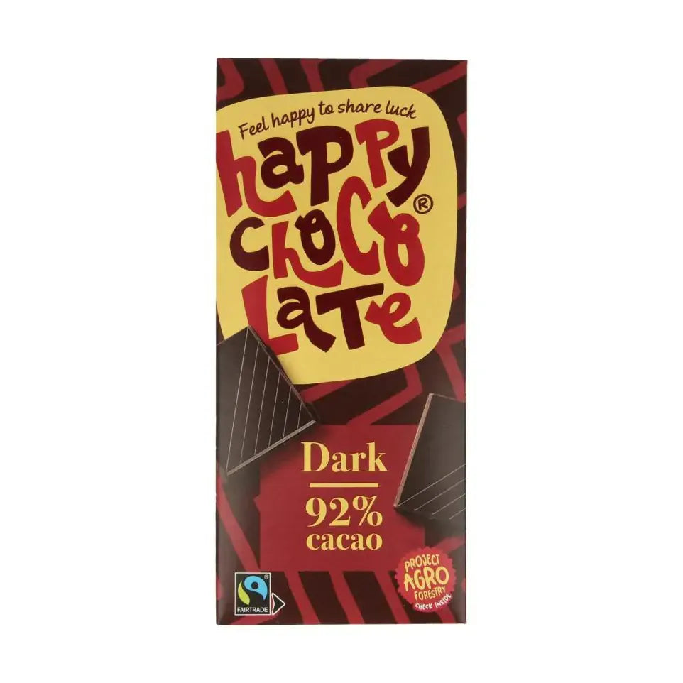 Happy Chocolate Puur 92% biologisch 85 gram