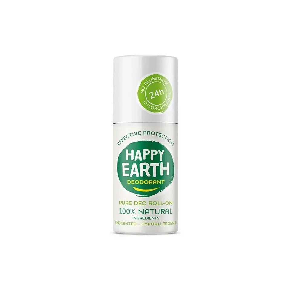 Happy Earth Pure deodorant roll-on unscented 75 ml