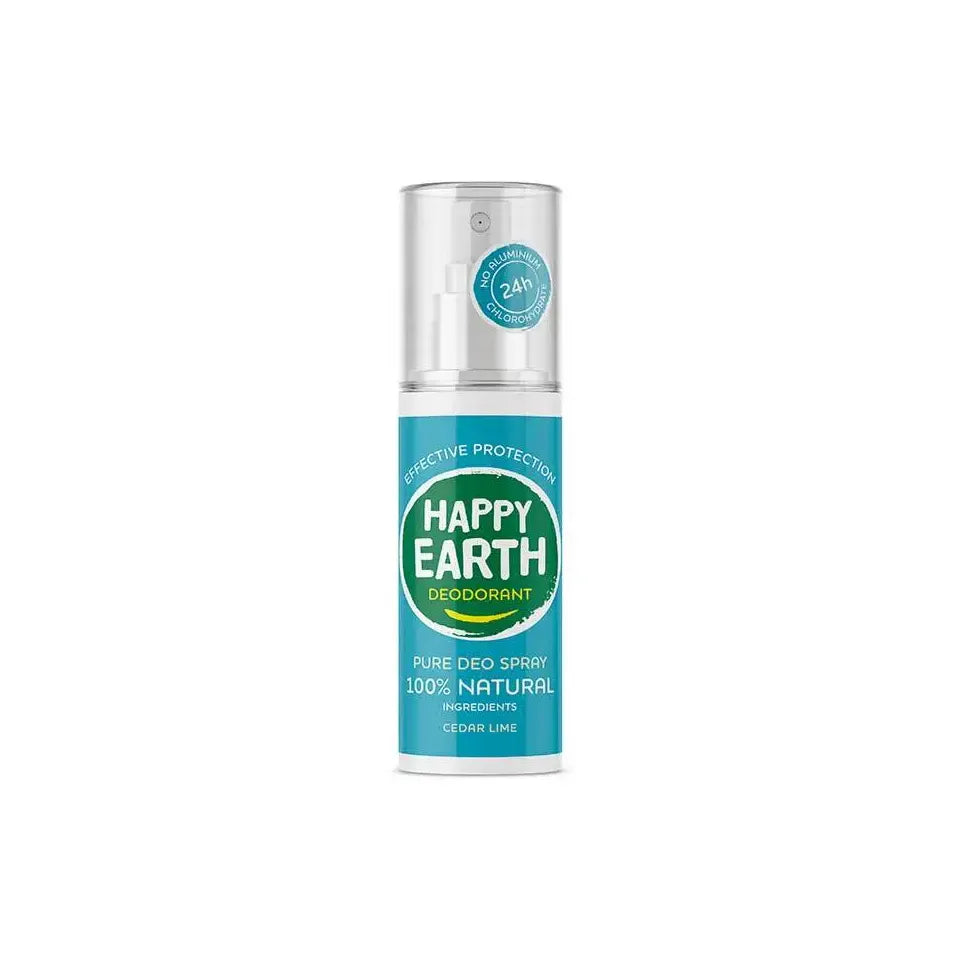 Happy Earth Pure deodorant spray cedar lime 100 ml