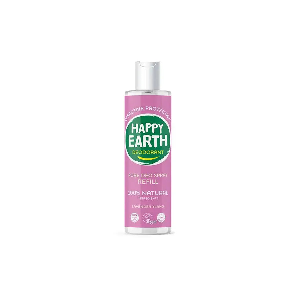 Happy Earth Pure deodorant spray lavender ylang refill 300 ml