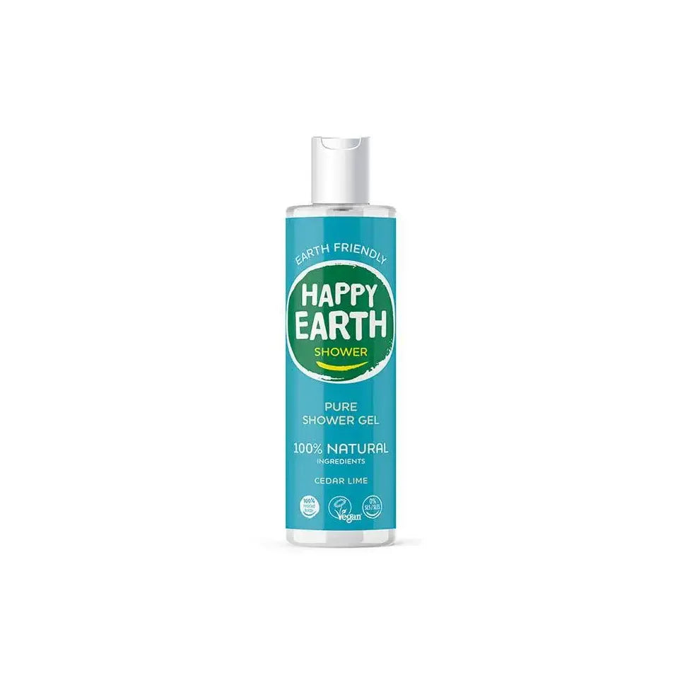 Happy Earth Pure showergel cedar lime 300 ml