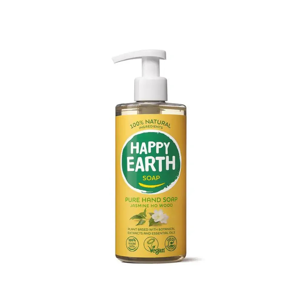 Happy Earth Handzeep jasmine ho wood 300 ml