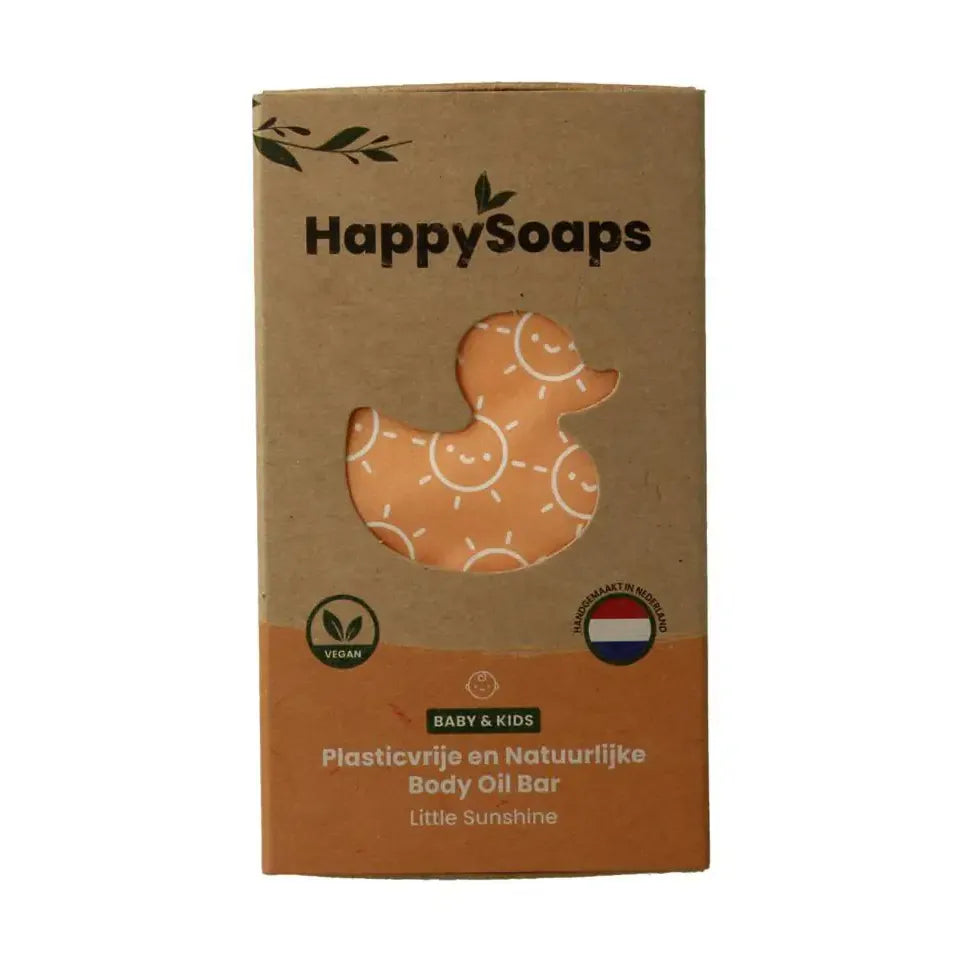 Happysoaps Baby & kids body oil bar little sunshine 60 gram