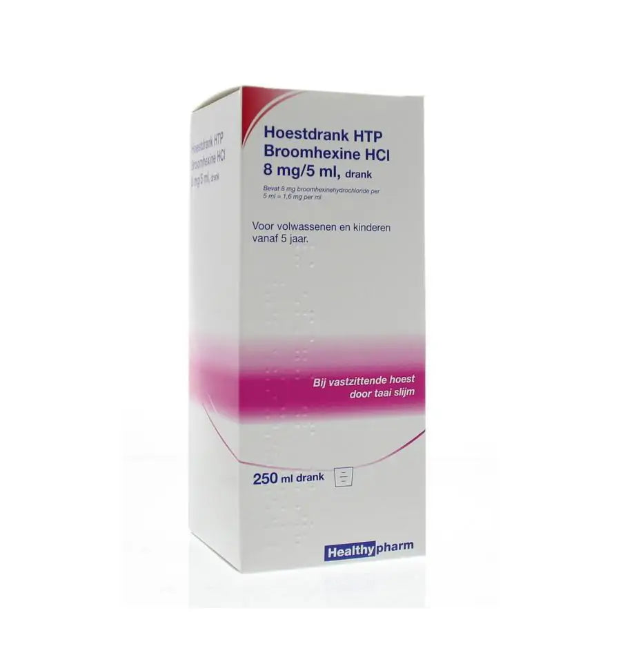 Healthypharm Broomhexine hoestdrank 8 mg 250 ml