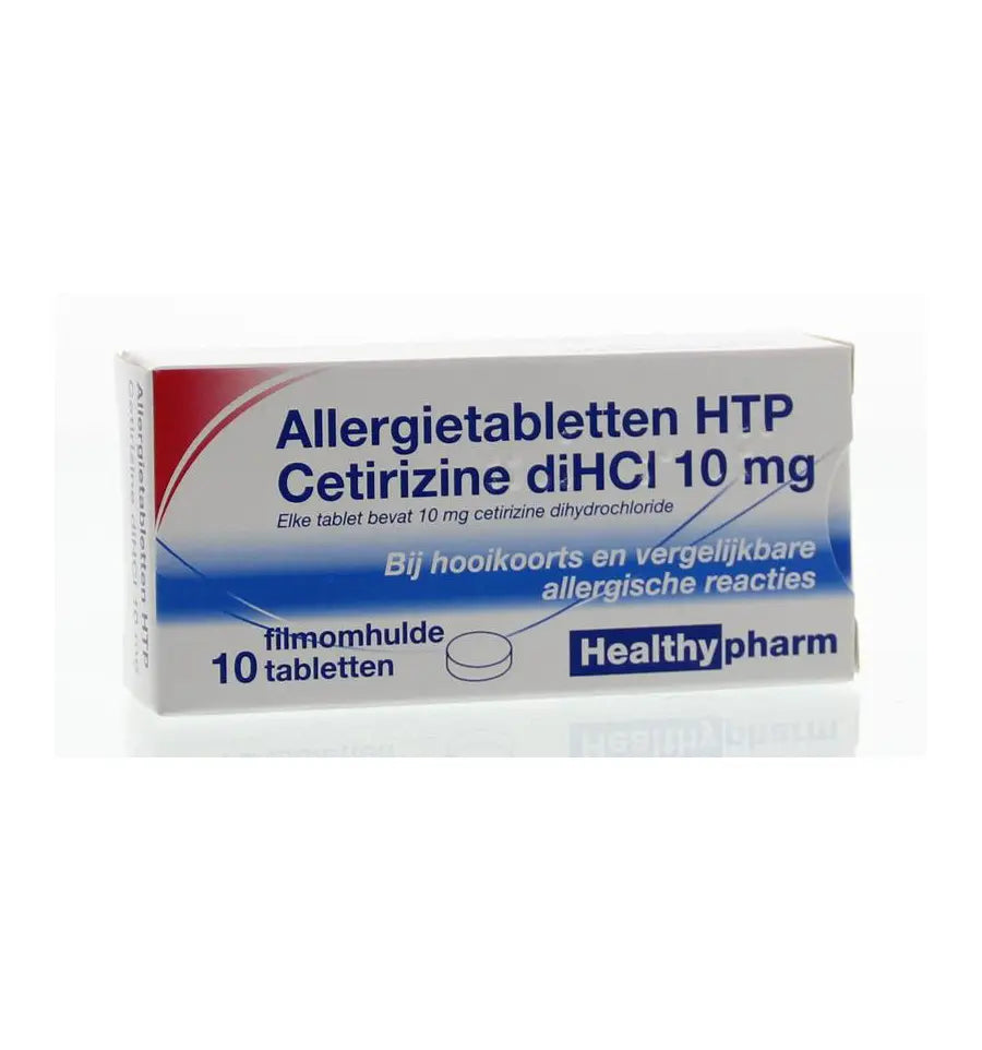 Healthypharm Cetirizine diHCl 10 mg 10 tabletten