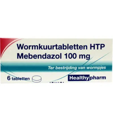 Healthypharm Mebendazol/wormkuur 6 tabletten