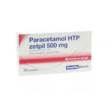 Healthypharm Paracetamol 500 mg 10 zetpillen