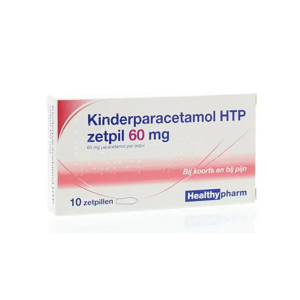 Healthypharm Paracetamol kind 60 mg 10 zetpillen
