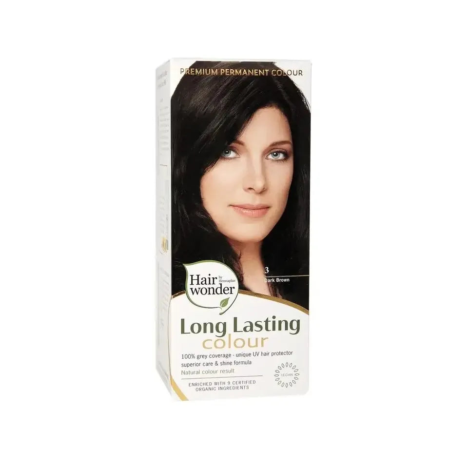 Henna Plus Long lasting colour 3 dark brown 100 ml