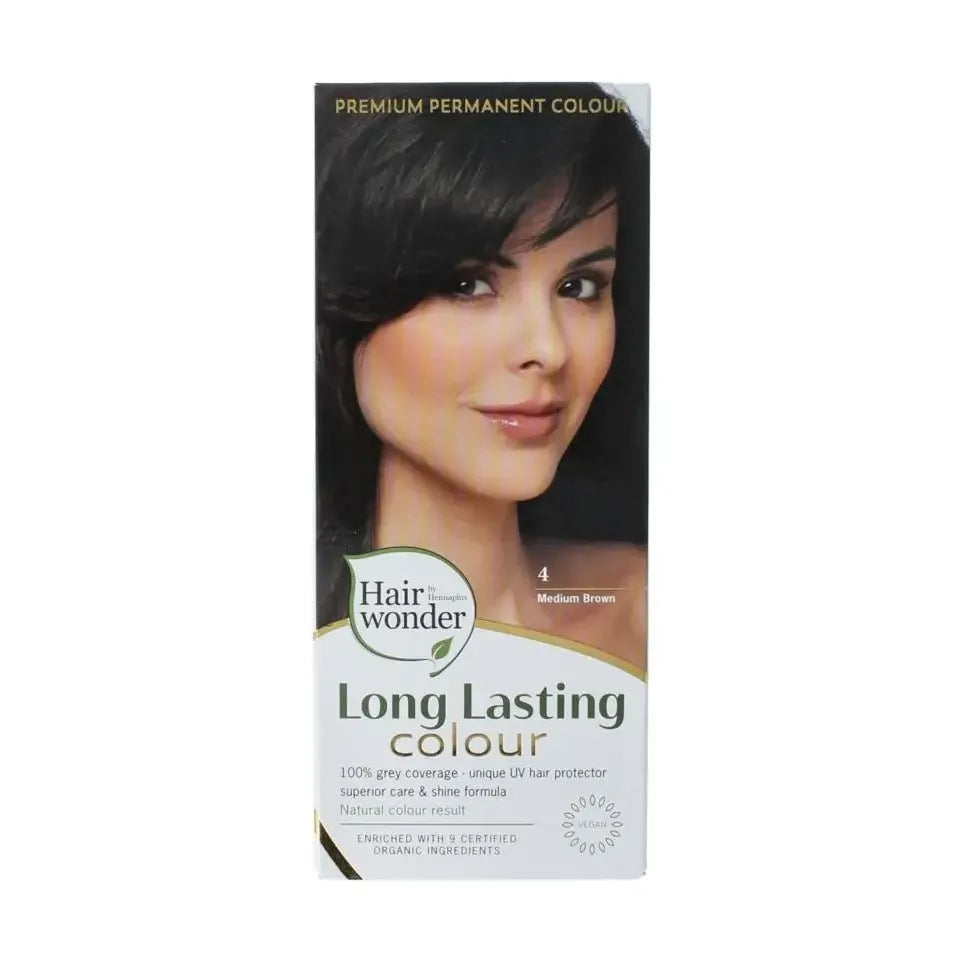 Henna Plus Long lasting colour 4 medium brown 100 ml