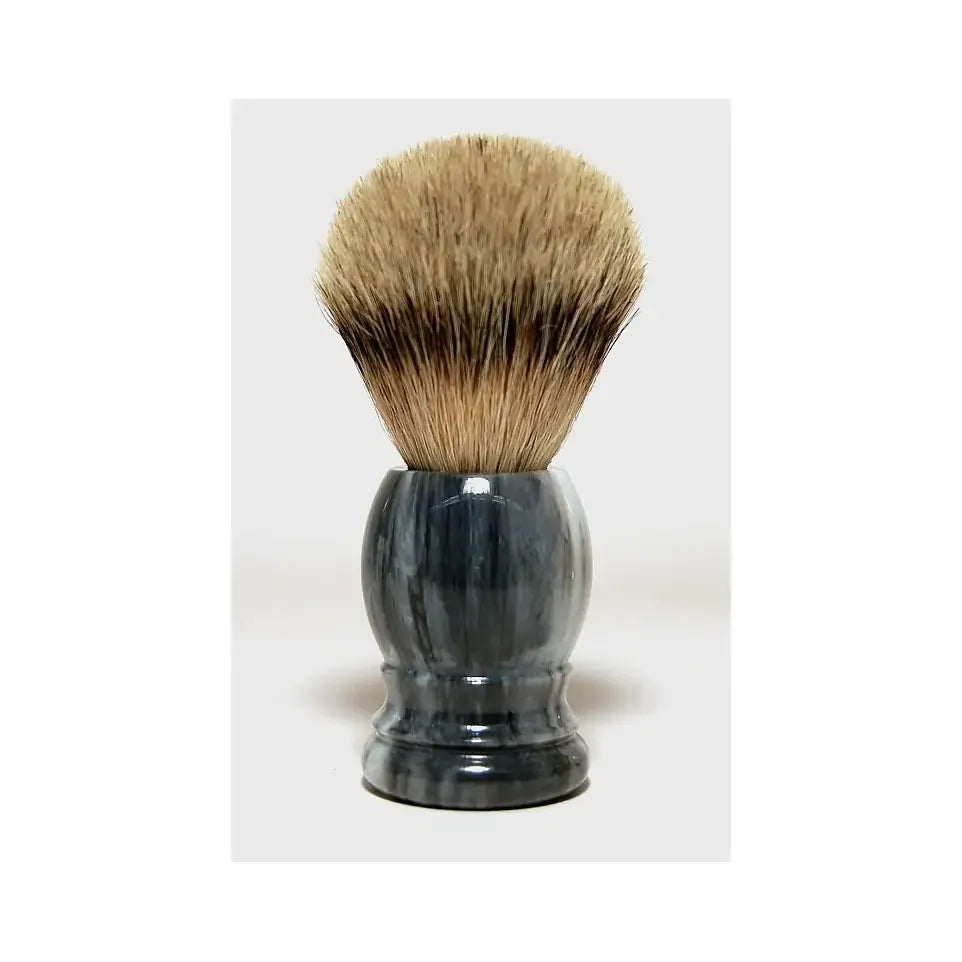 Rasura Scheerkwast silverspits marmer/grijs