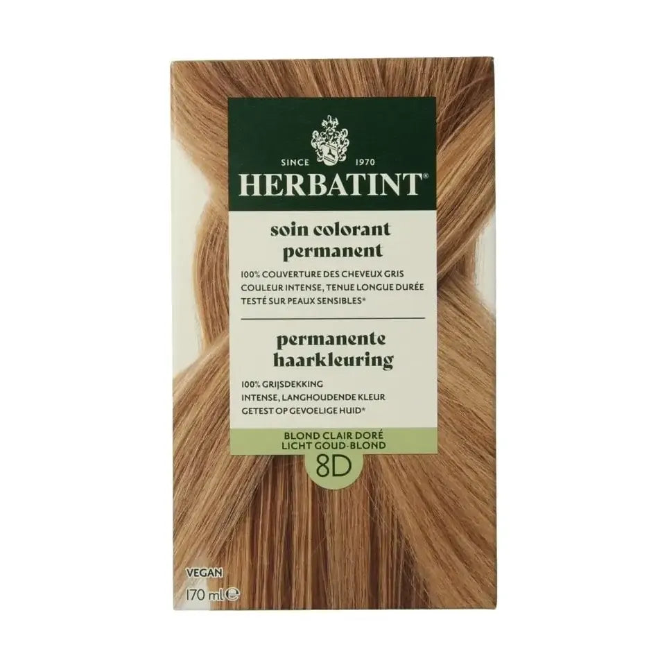 Herbatint 8D licht goud blond 170 ml
