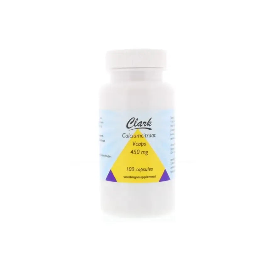Clark Calcium citraat 450 mg 100 vcaps