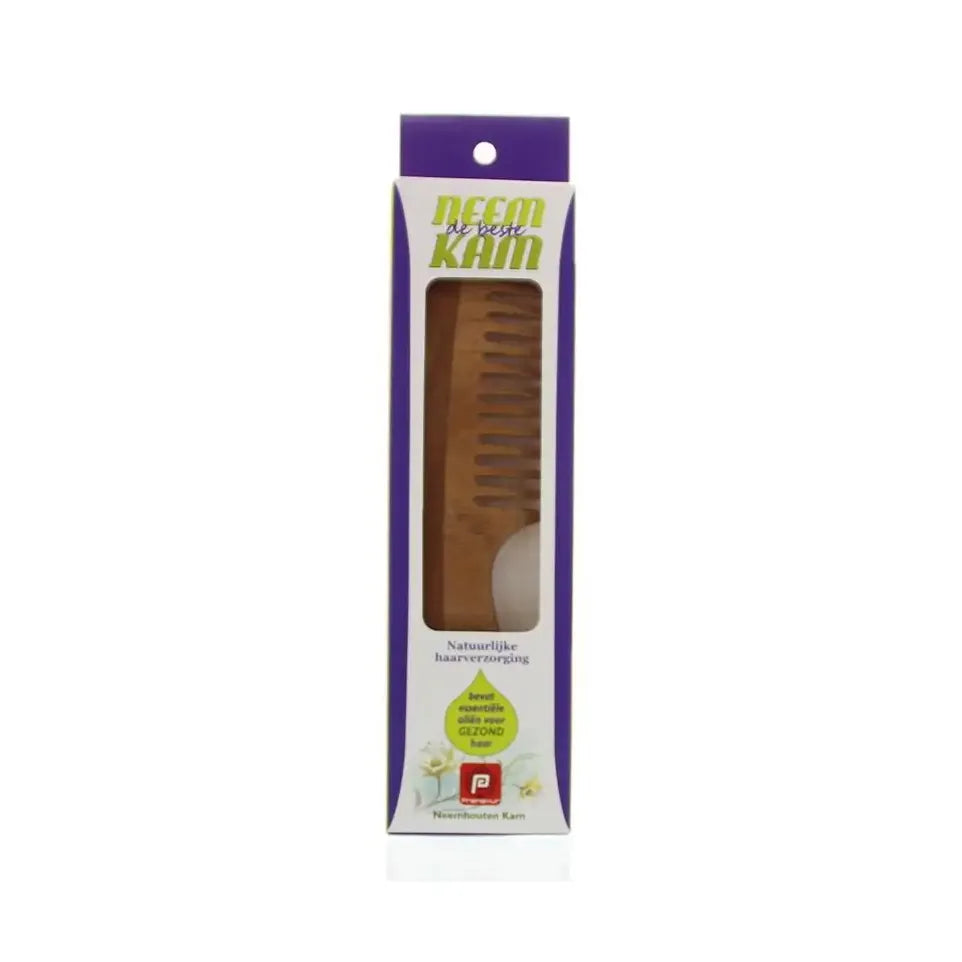 Holisan Neem houten kam handvat grof