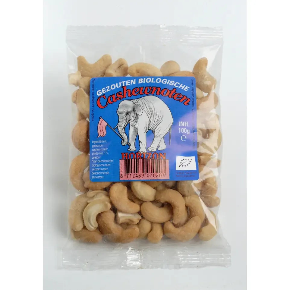Horizon Cashewnoten en gezout 100 gram