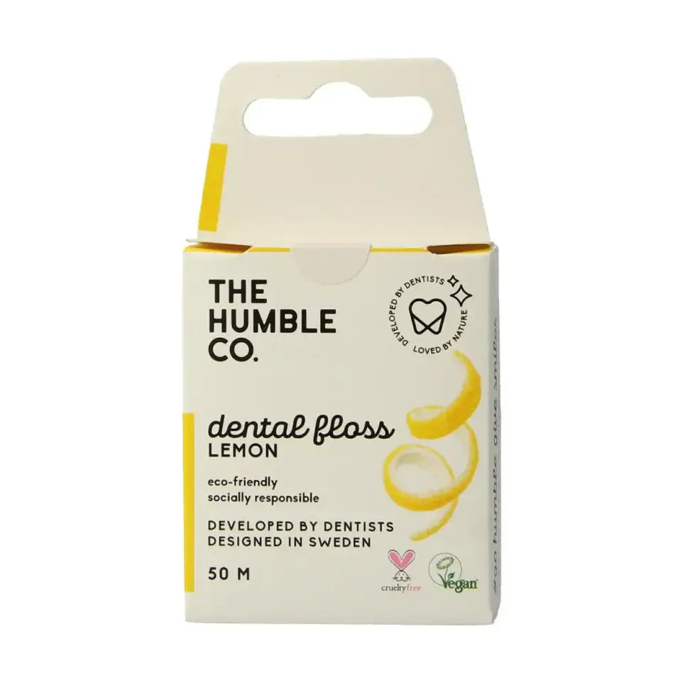 The Humble Co Dental floss lemon 50 meter