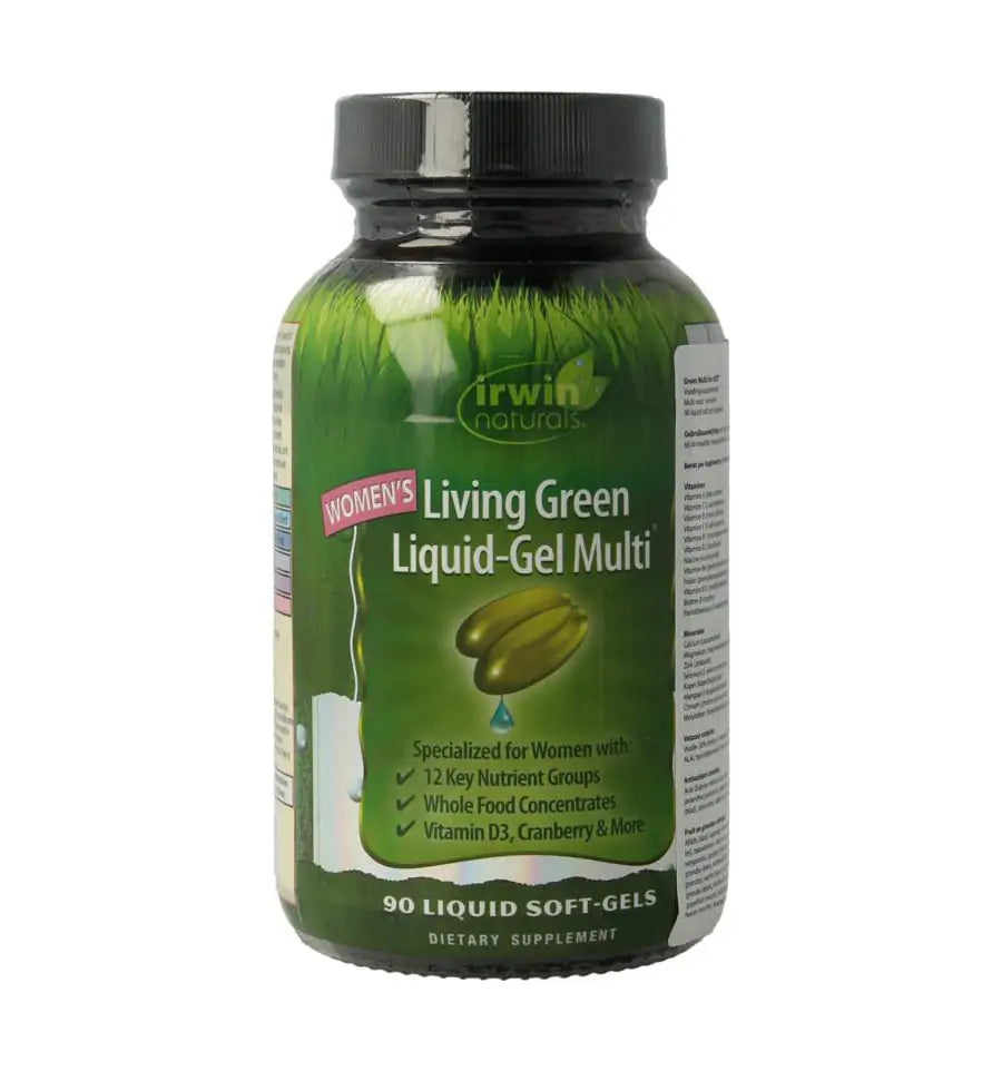 Irwin Naturals Living green liquid gel multi for women 90 softgels