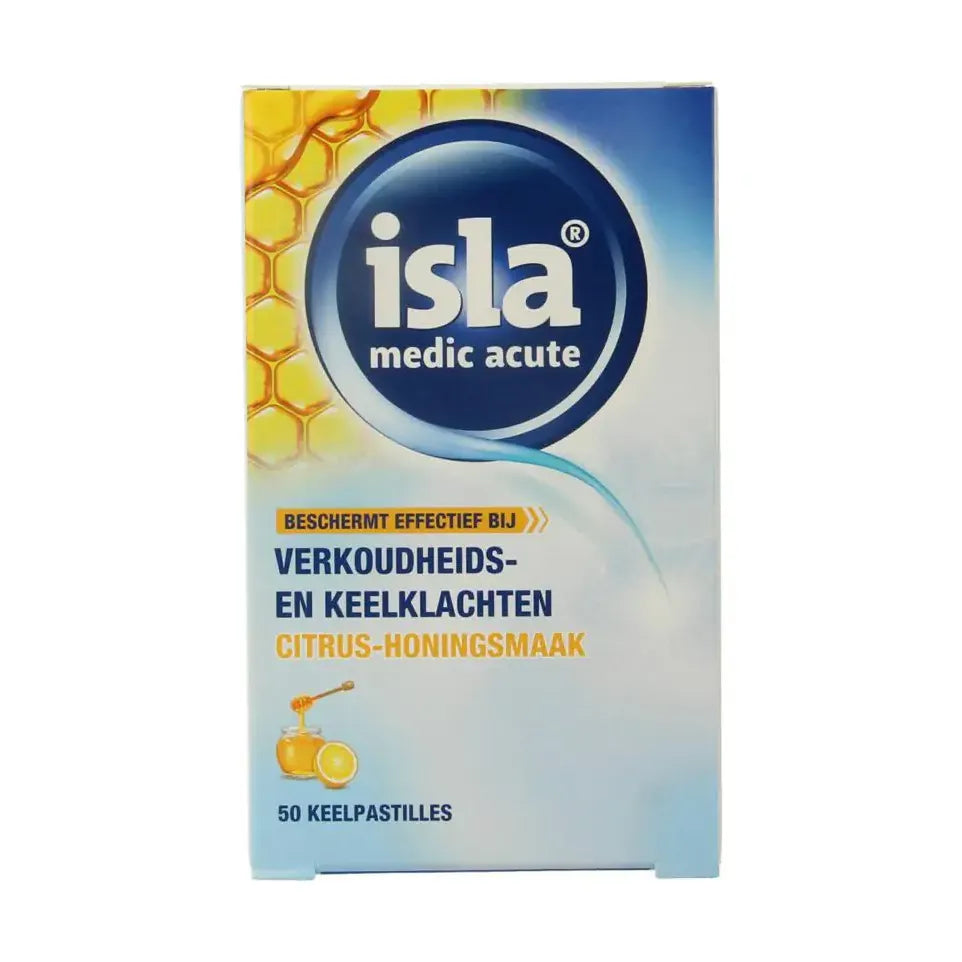 Isla Citrus honing keelpastille 50 pastilles