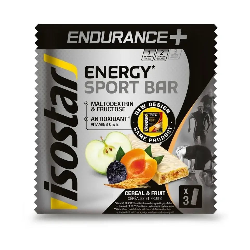 Isostar Endurance+ bar cereals & fruits 3 pack 120 gram