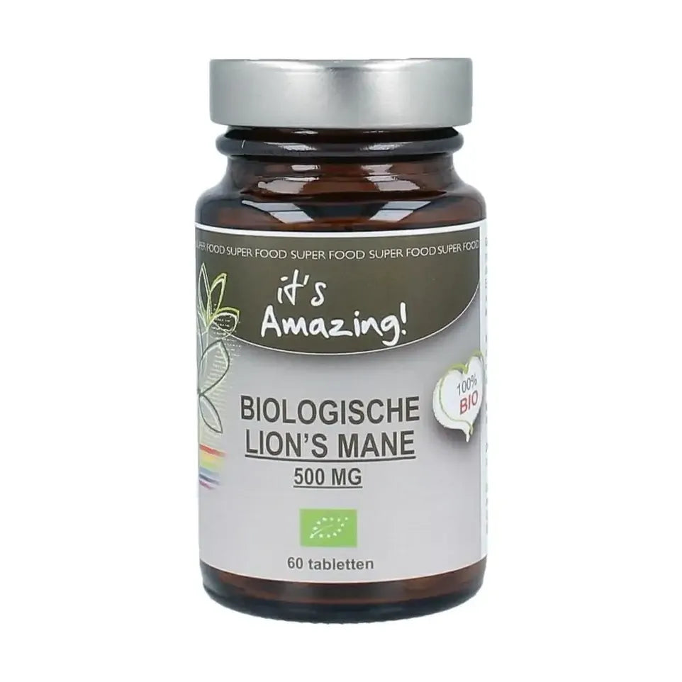 It`s Amazing Lions mane 500 mg biologisch 60 tabletten