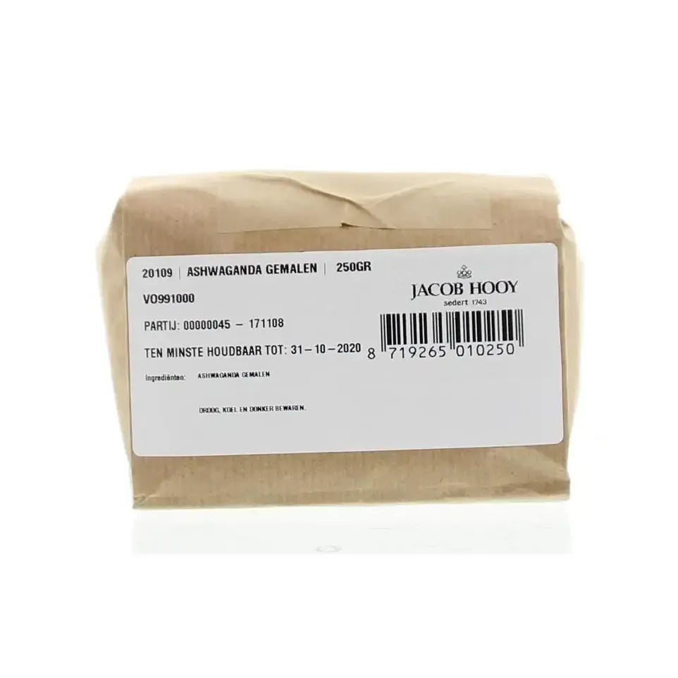Jacob Hooy Ashwagandhawortel gemalen 250 gram