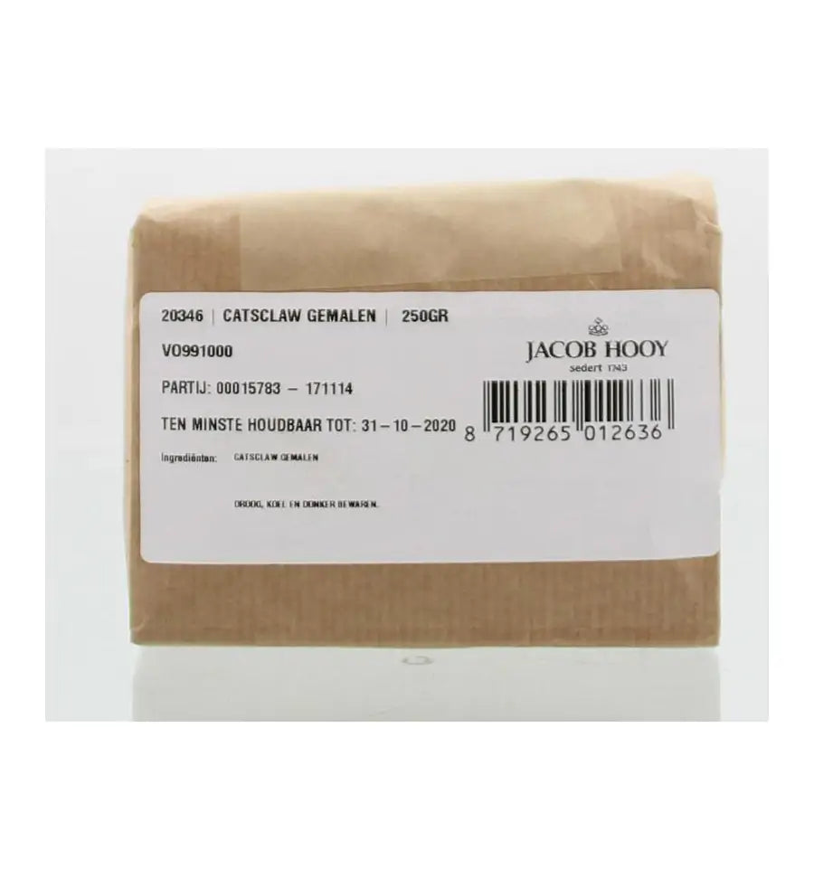 Jacob Hooy Cats claw gemalen 250 gram