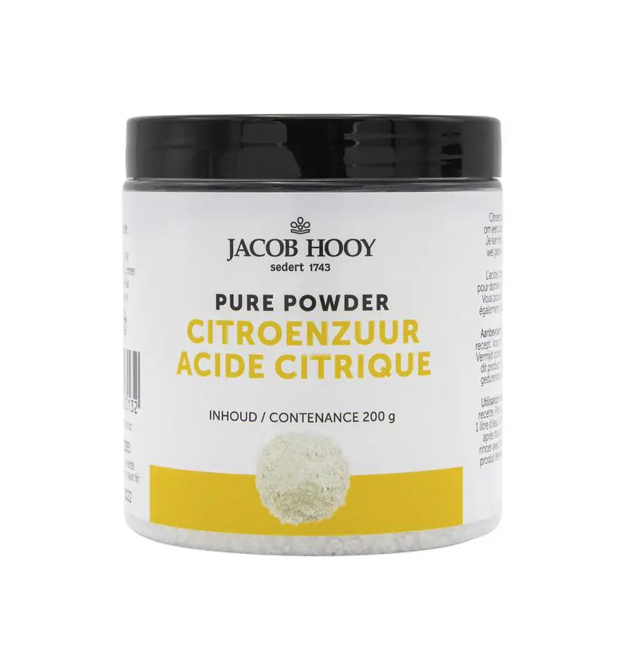 Jacob Hooy Citroenzuur pot 200 gram