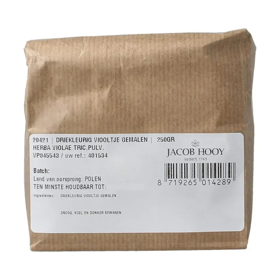 Jacob Hooy Driekleurig viooltje gemalen 250 gram