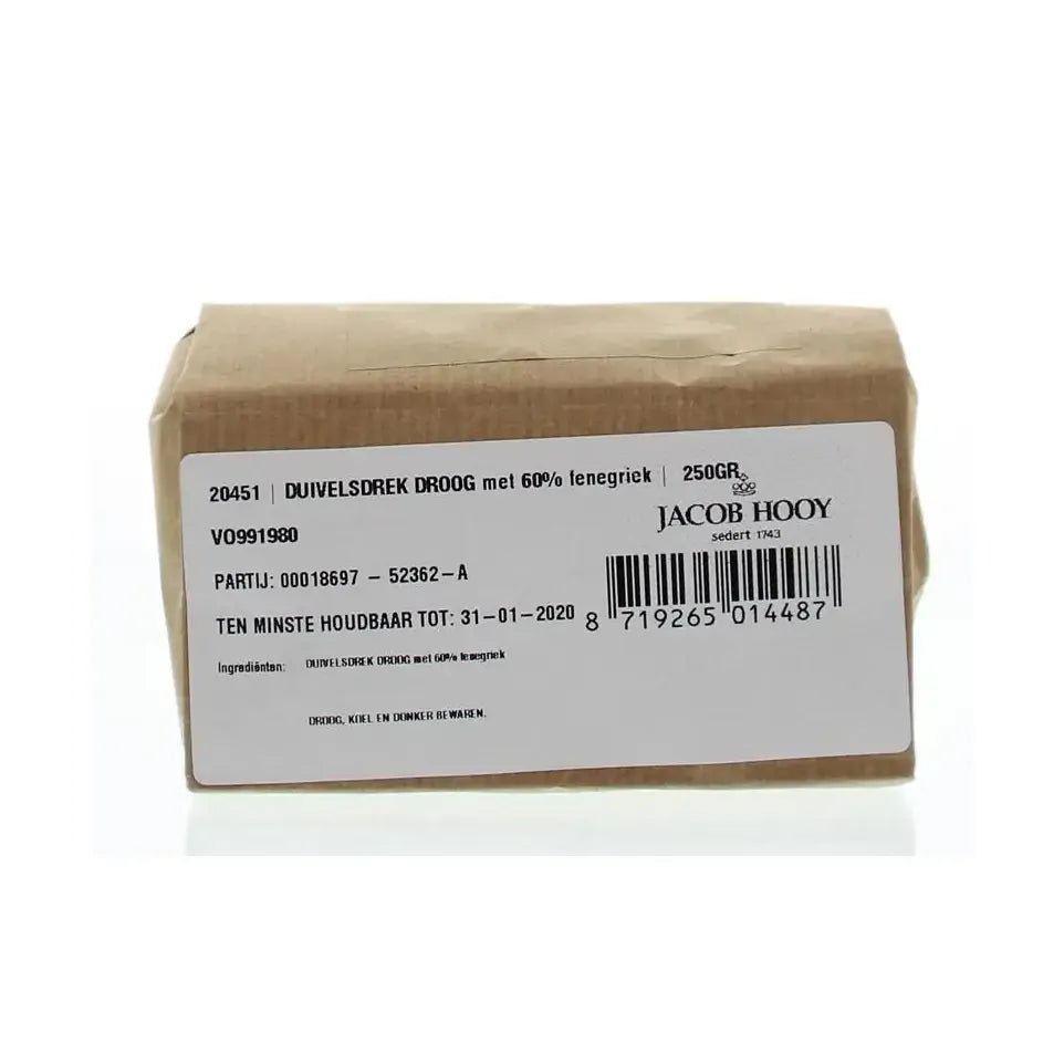 Jacob Hooy Duivelsdrek droog met fenegriek 250 gram
