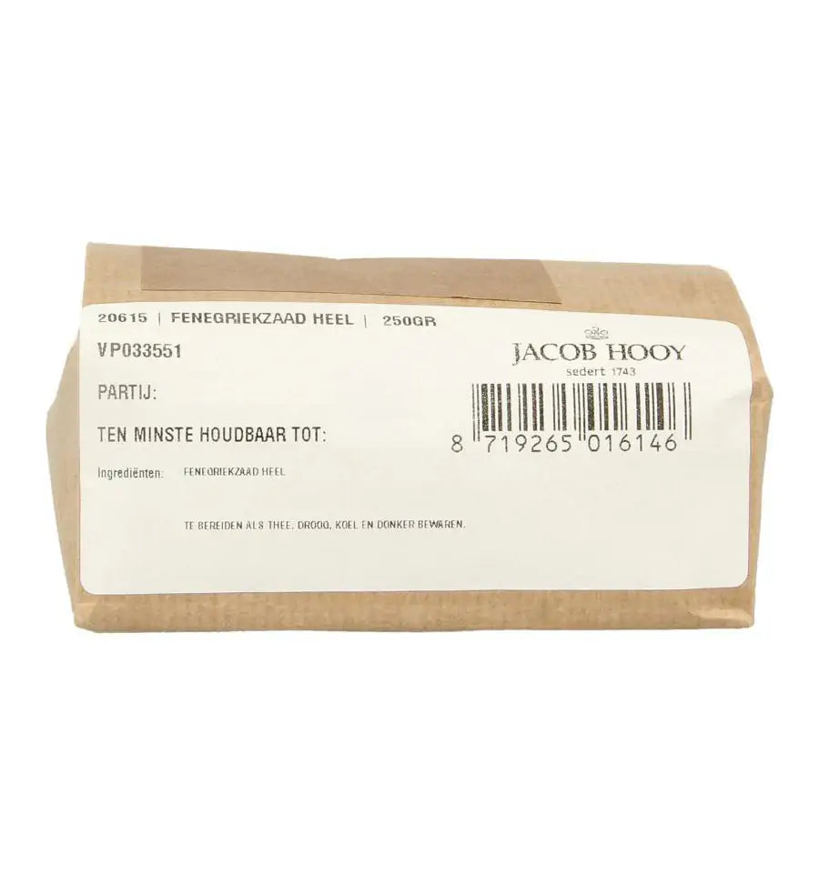 Jacob Hooy Fenegriek heel 250 gram