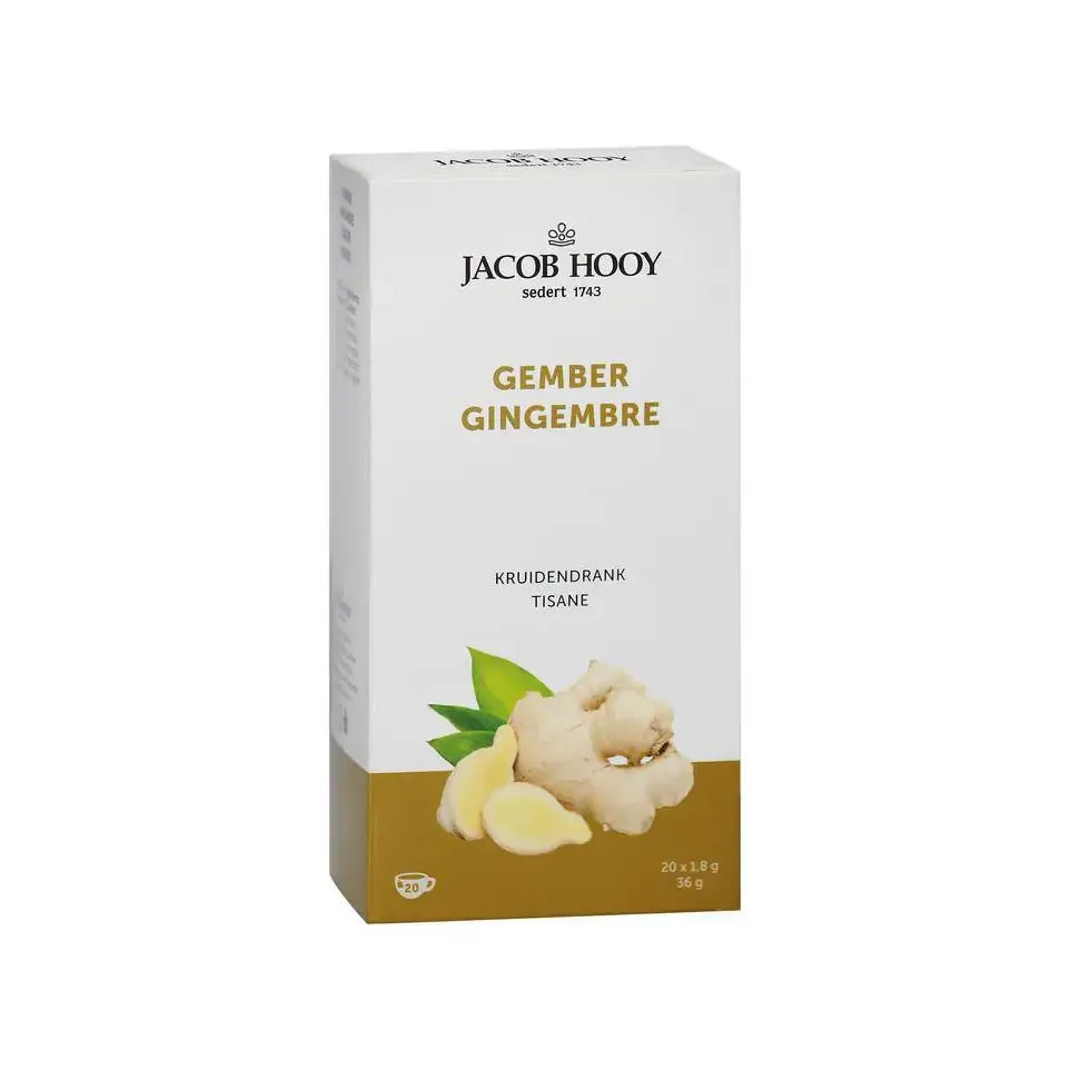 Jacob Hooy Gember thee gold 20 zakjes