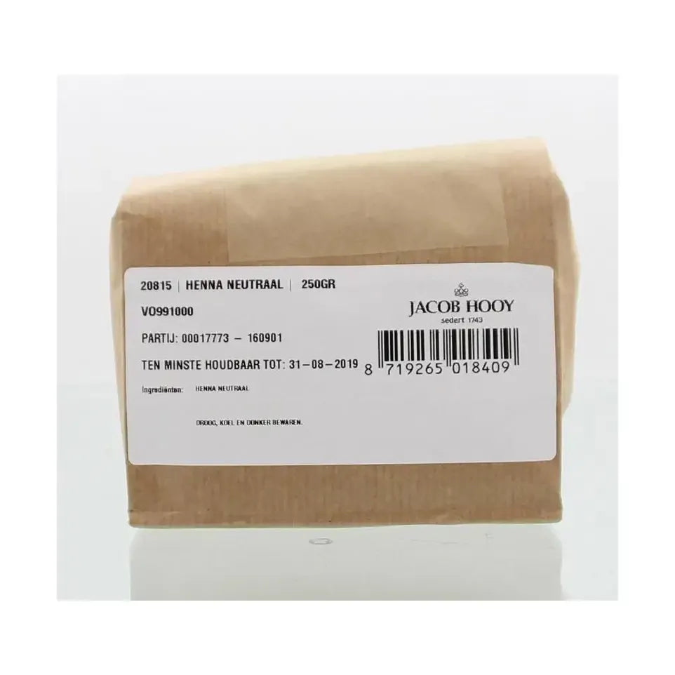 Jacob Hooy Hennapoeder neutraal 250 gram