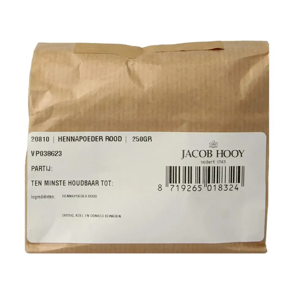 Jacob Hooy Hennapoeder rood 250 gram