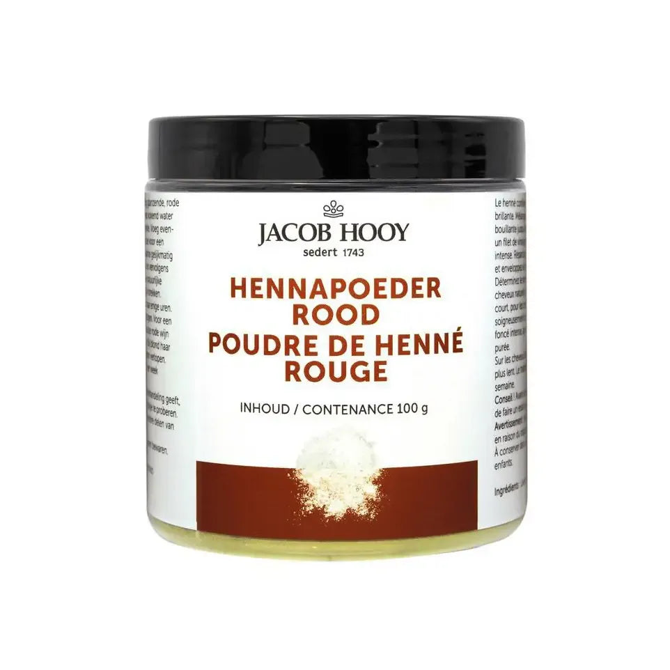 Jacob Hooy Hennapoeder rood potje 100 gram