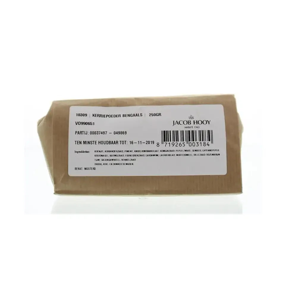 Jacob Hooy Kerriepoeder Bengaals 250 gram