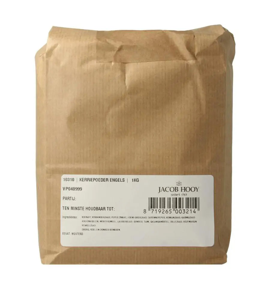 Jacob Hooy Kerriepoeder Engels 1 kg