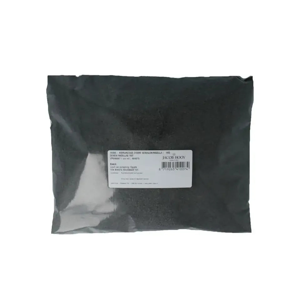 Jacob Hooy Komijnzaad zwart gemalen 1 kg (afbeelding 1)