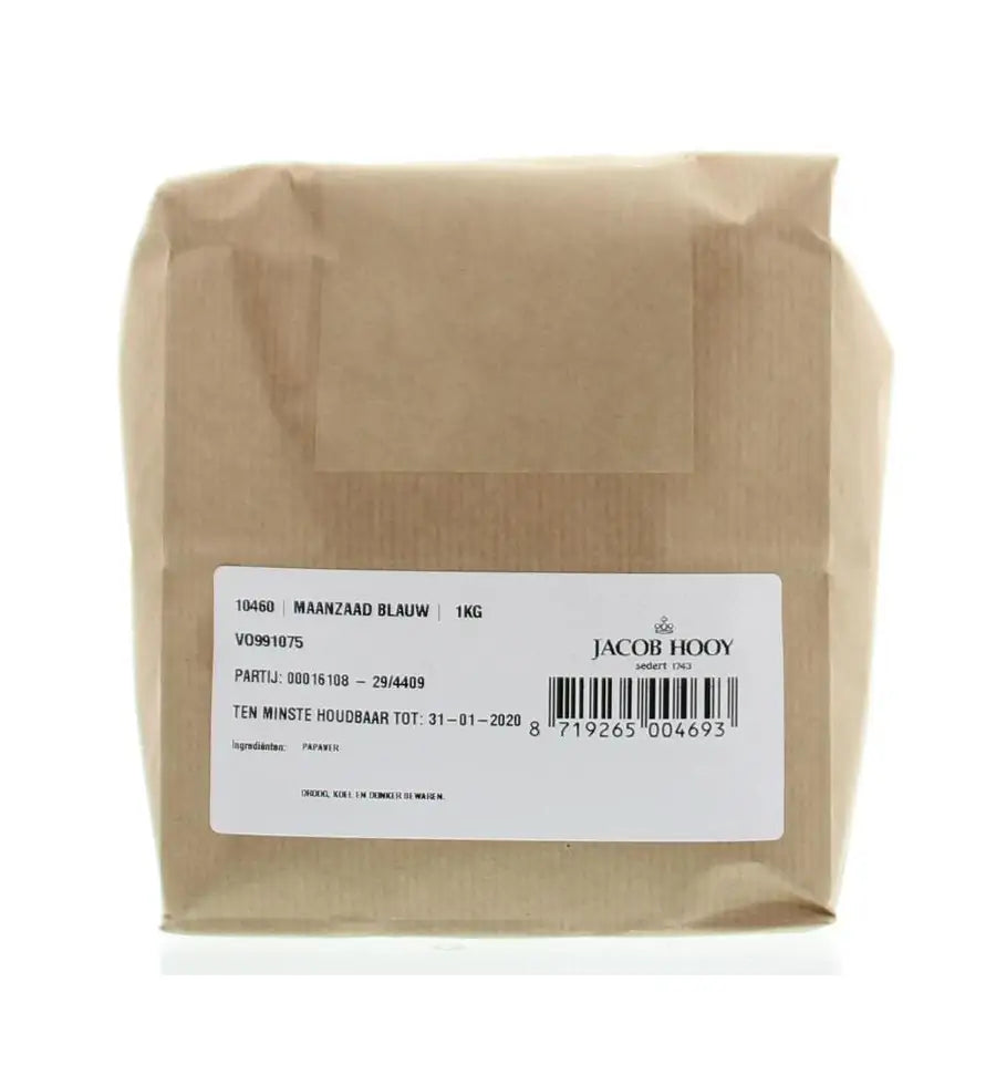 Jacob Hooy Maanzaad blauw/papaver coer 1 kg