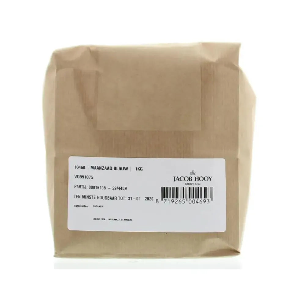 Jacob Hooy Maanzaad blauw/papaver coer 1 kg