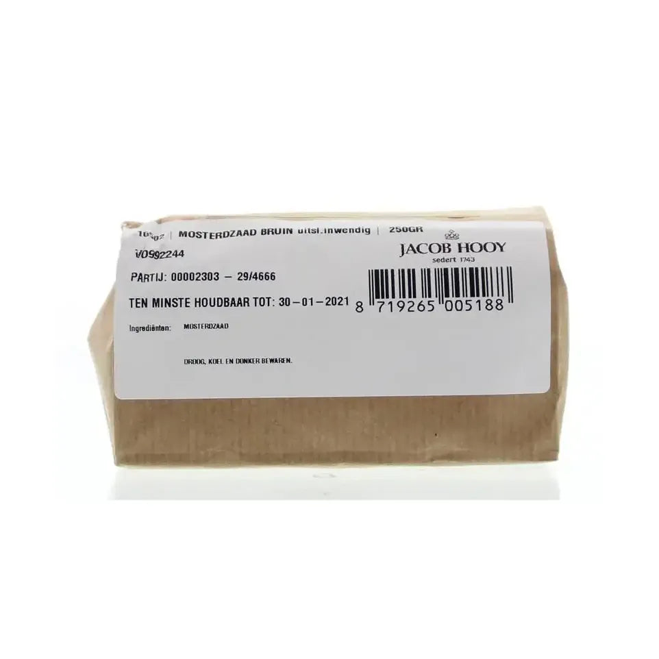Jacob Hooy Mosterdzaad bruin 250 gram