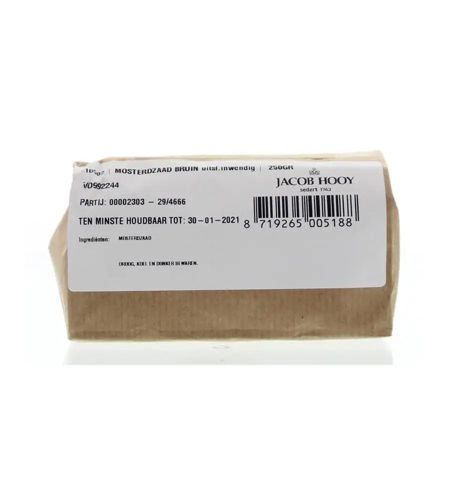 Jacob Hooy Mosterdzaad bruin 250 gram