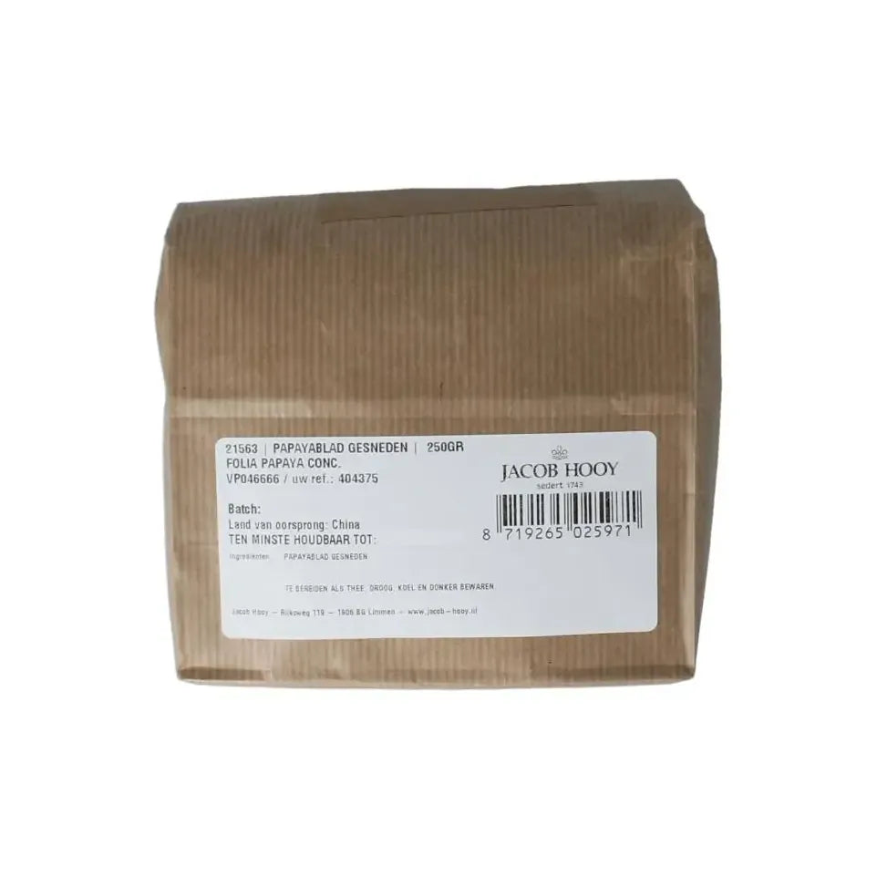 Jacob Hooy Papayablad gesneden 250 gram