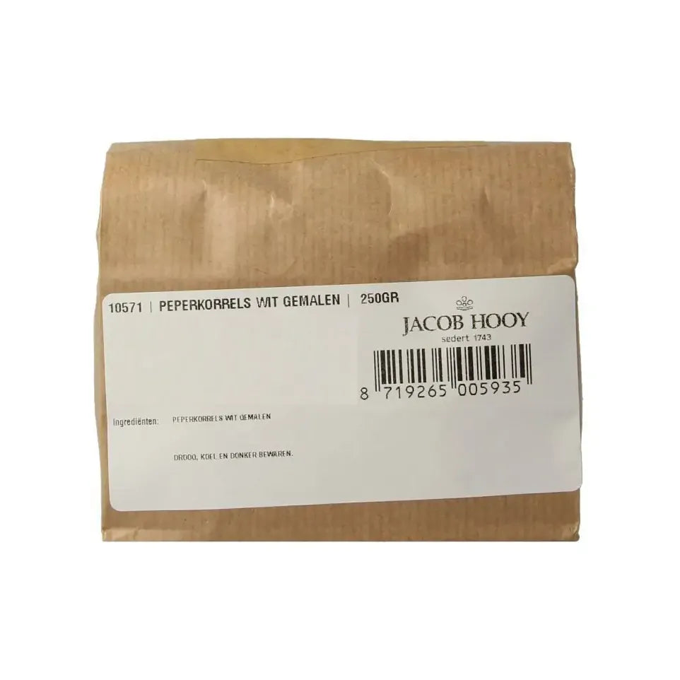 Jacob Hooy Peper wit gemalen 250 gram
